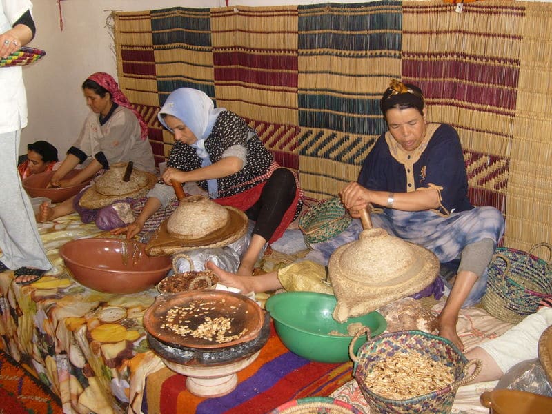 Argan oil, production process