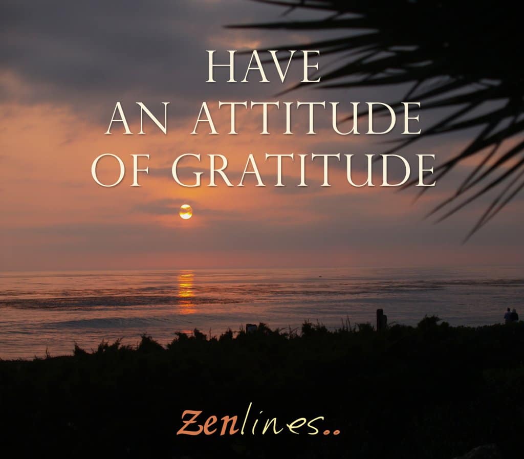 Have an Attitude of Gratitude